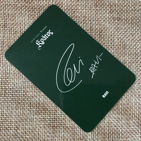 VIXX RAVI [ KRATOS ] Official Photocard, 3rd Mini Album / New, Rare / Gift