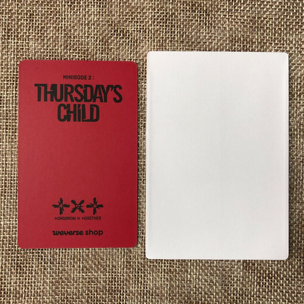 TXT HUENINGKAI [Minisode 2 Thursday's Child] Official Photocard Set, Weverse /+G