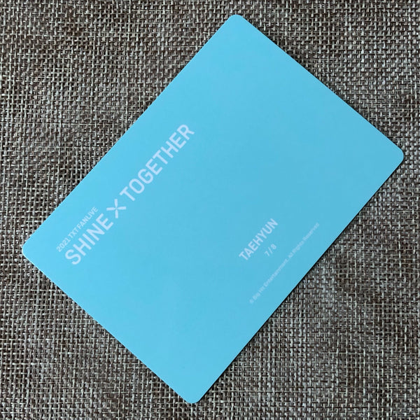 TXT TAEHYUN 7/8 [2021 Shine Together Fanlive] Official Mini Photocard / Gift