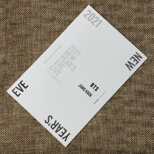 BTS JUNGKOOK [ 2021 NEW YEAR'S EVE LIVE ] Official Postcard / New / Gift