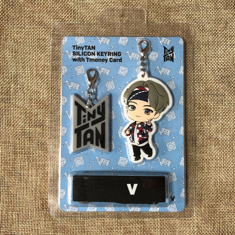 BTS V TAEHYUNG [TinyTAN] Official Silicon Keyring with Tmoney Card / New / Gift