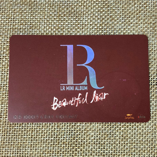 VIXX LR [Beautiful Lair] Official Smart Music Card, 1st Mini Album / New, Rare