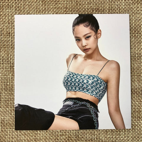 BLACKPINK JENNIE #1 [ Born Pink Kit ] Official Square Photocard / New / Gift