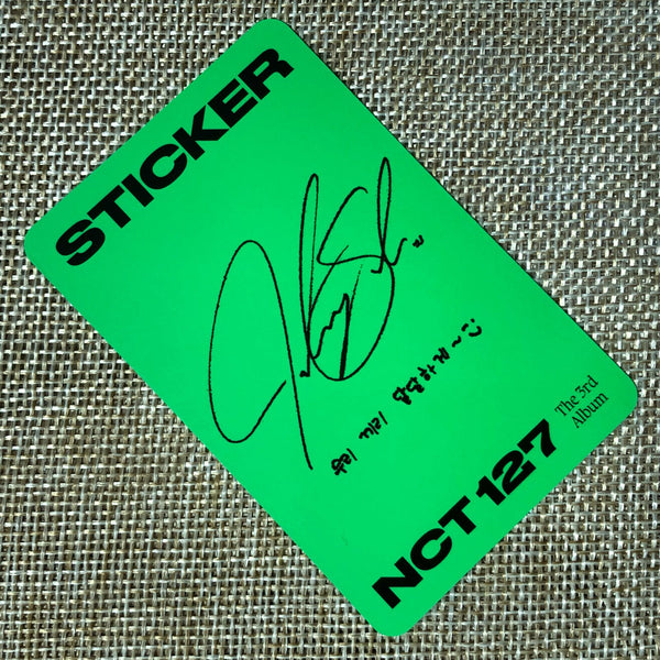 NCT 127 JOHNNY [ STICKER ] Official Photocard, STICKY Ver. / New / Gift