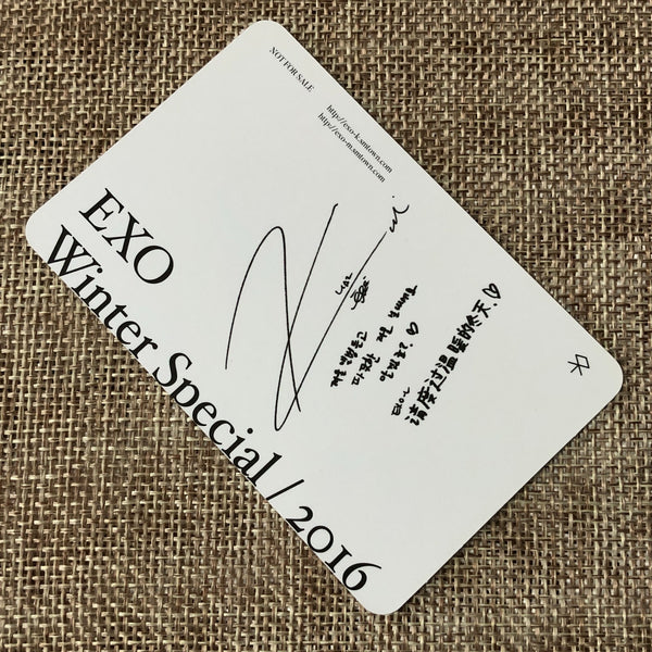 EXO KAI #2 [2016 Winter Special For Life] Official Photocard / New, Rare / Gift