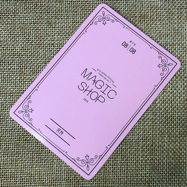 BTS RM 8/8 [ MAGIC SHOP Fan Meeting Japan ] Official Mini Photocard / New / Gift