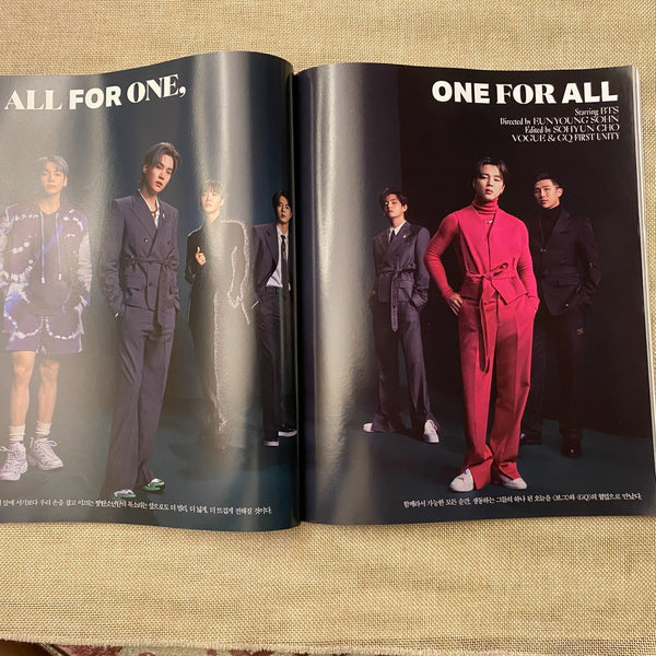 BTS 2022 [ Vogue Korea Magazine 306 ] Jan 2022 Photobook / Used, Rare / Gift