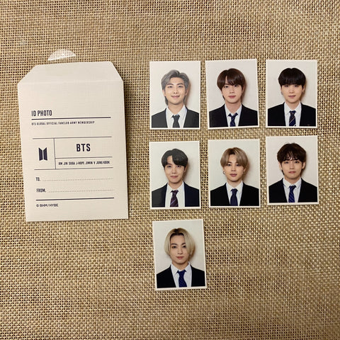 BTS [Fanclub ARMY 8th Membership Kit] Official ID Photo Set Photocard / Gift
