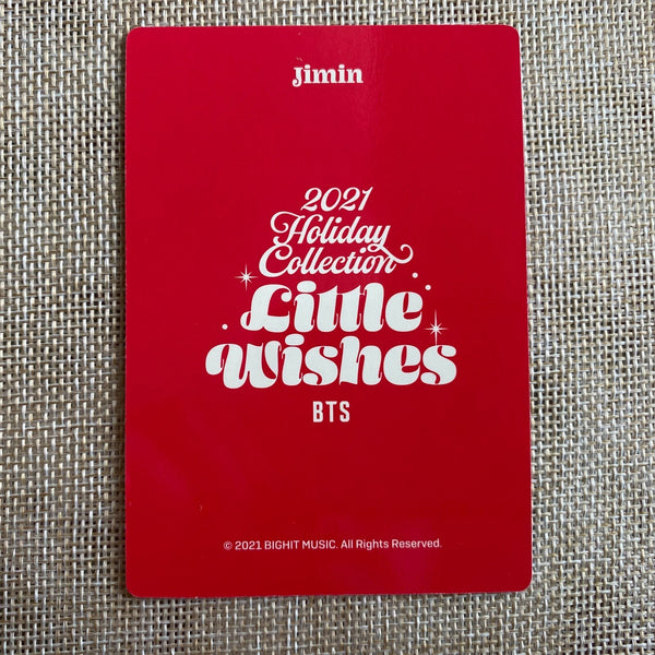 BTS JIMIN #1 [2021 Holiday Collection Little Wishes] Official Photocard / Gift