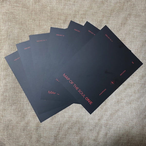 BTS [Map of the Soul ON:E] Blu-Ray + Photobook + Photo Stand + Postcard Set /+G