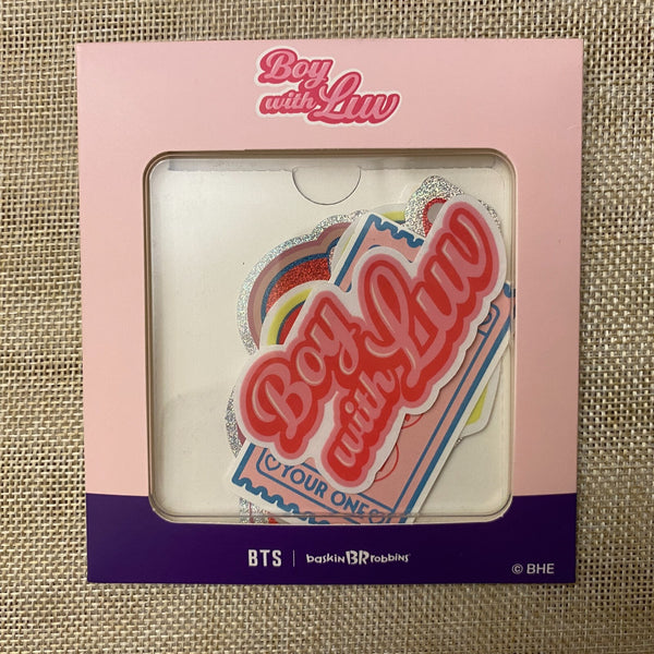 BTS GROUP [Baskin Robbins Promo] Official Limited Sticker Pack Set / New / Gift