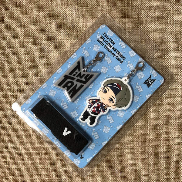 BTS V TAEHYUNG [TinyTAN] Official Silicon Keyring with Tmoney Card / New / Gift