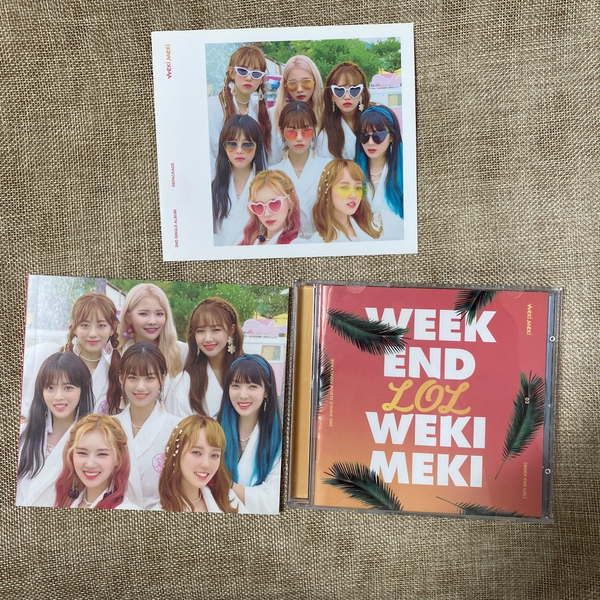 WEKI MEKI All Member SIGNED Promo Album Autographed Full Set [ WEEK END ] +Gift