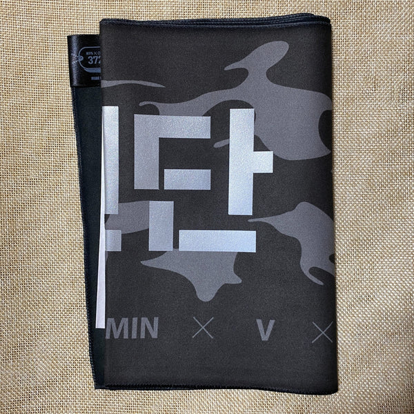 BTS 37261 [ 2016 ] Official Slogan Towel, CAMO ARMY Original / New, Rare / Gift