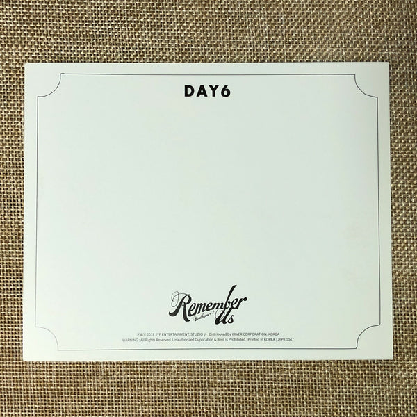 DAY6 YOUNGK [ Remember Us : Youth Pt.2 ] Official Clear Postcard / New / Gift