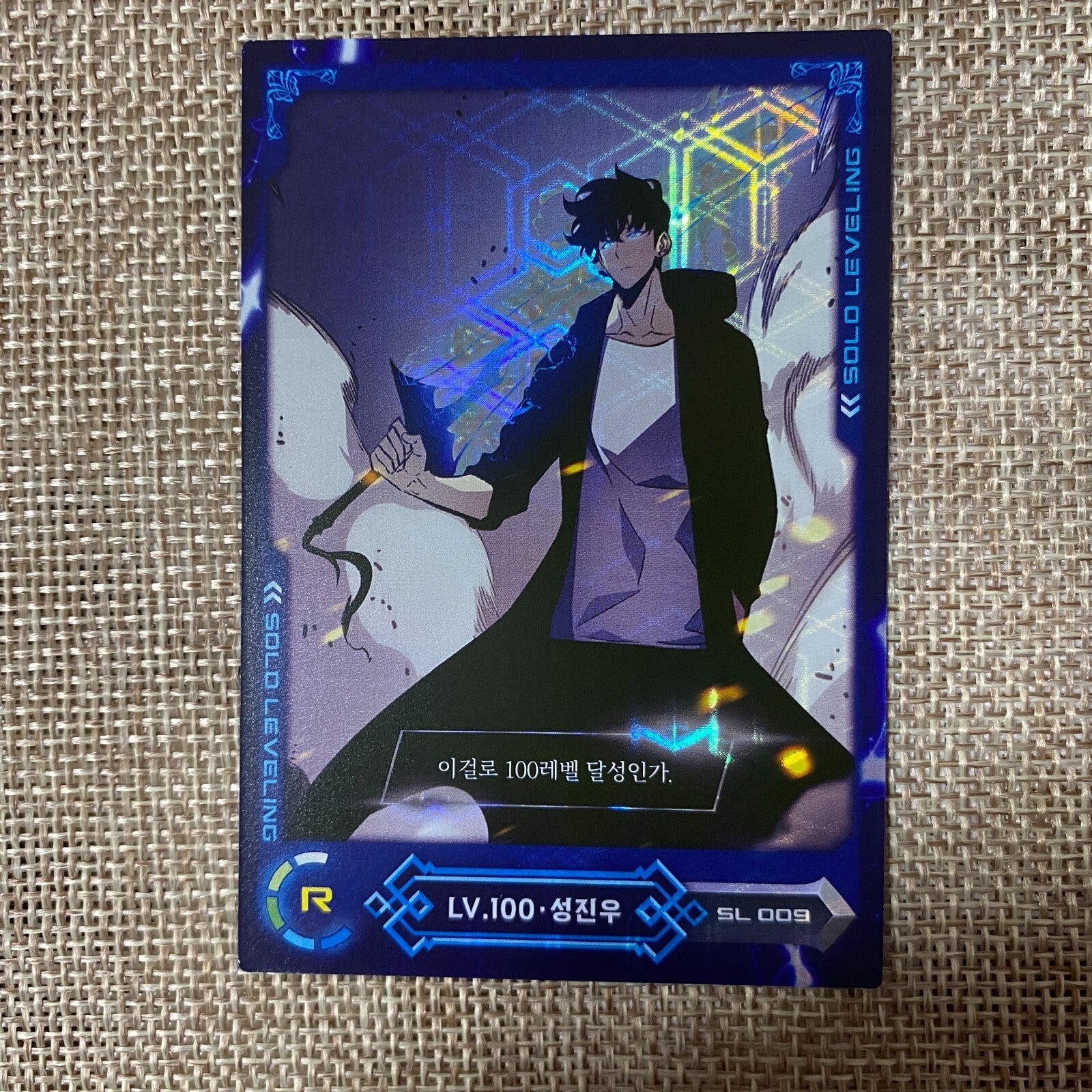 Solo Leveling SL 009 Rare R Holo Card / Korean Webtoon Trading Card / New / Gift