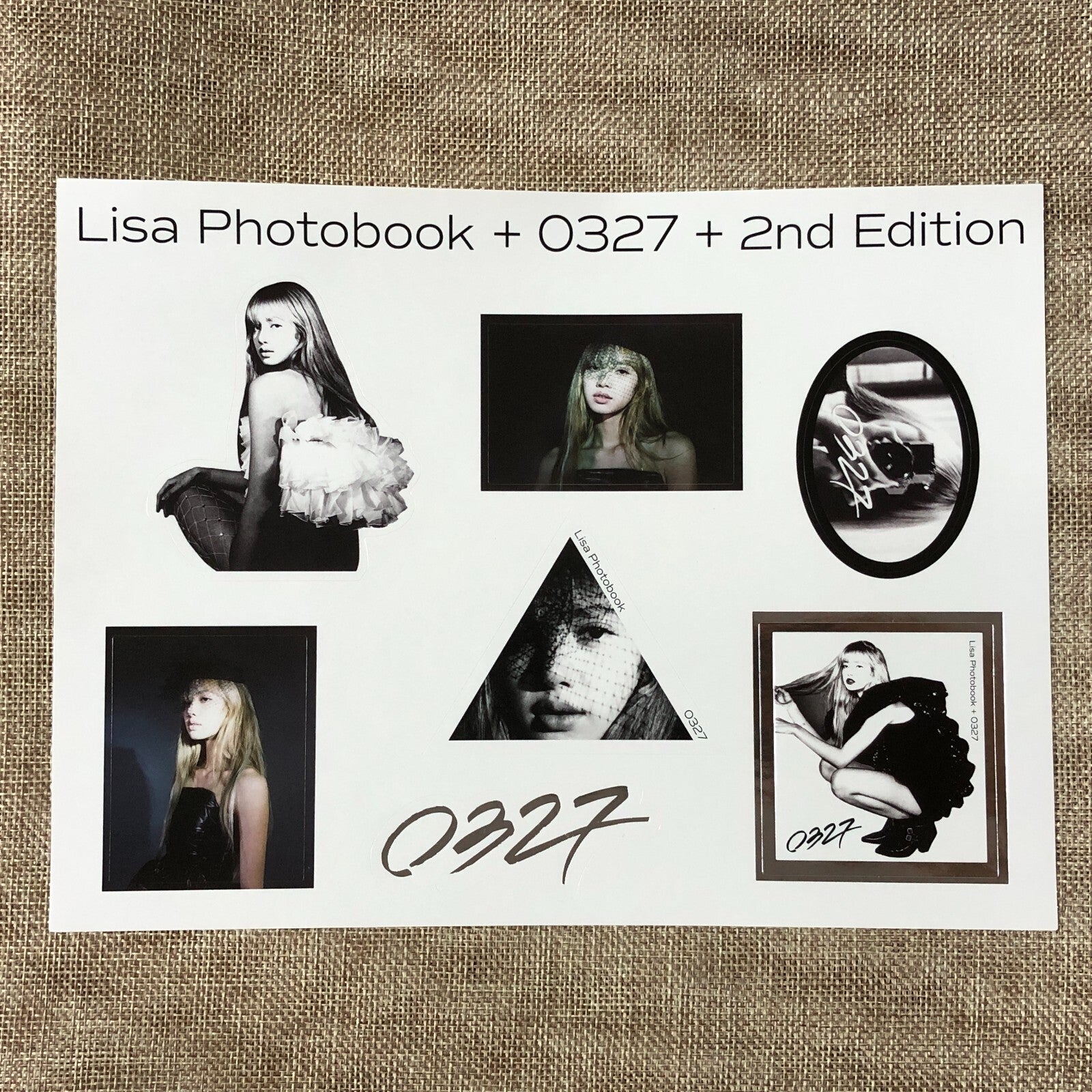 BLACKPINK LISA [ 0327 Photobook 1st Limited ] Official Sticker / New / Gift