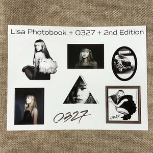BLACKPINK LISA [ 0327 Photobook 1st Limited ] Official Sticker / New / Gift