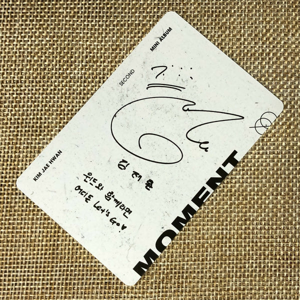 KIM JAEHWAN [ MOMENT ] Official Photocard, DAY Ver, 2nd Mini Album / New / Gift