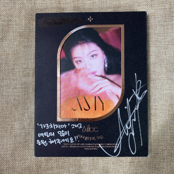 Ailee SIGNED Promo Album Autographed Full Set [ AMY ] 3rd /Mint, Rare / +Gift