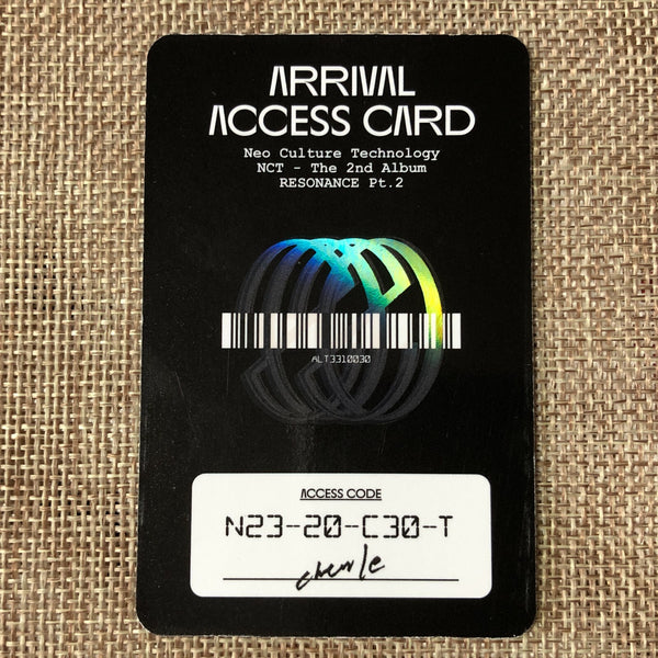 NCT2020 CHENLE [RESONANCE Pt.2] Official Photocard, Arrival Access Card / Gift