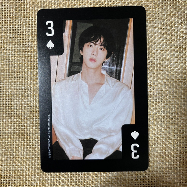 BTS JIN [Global FC ARMY Membership Kit 9th Trump] Photocard Set / New, Rare /+G