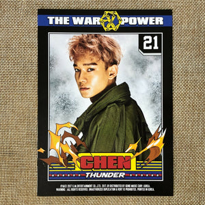 EXO CHEN #1 [THE WAR : The Power of Music] Official Postcard Photo / New / Gift