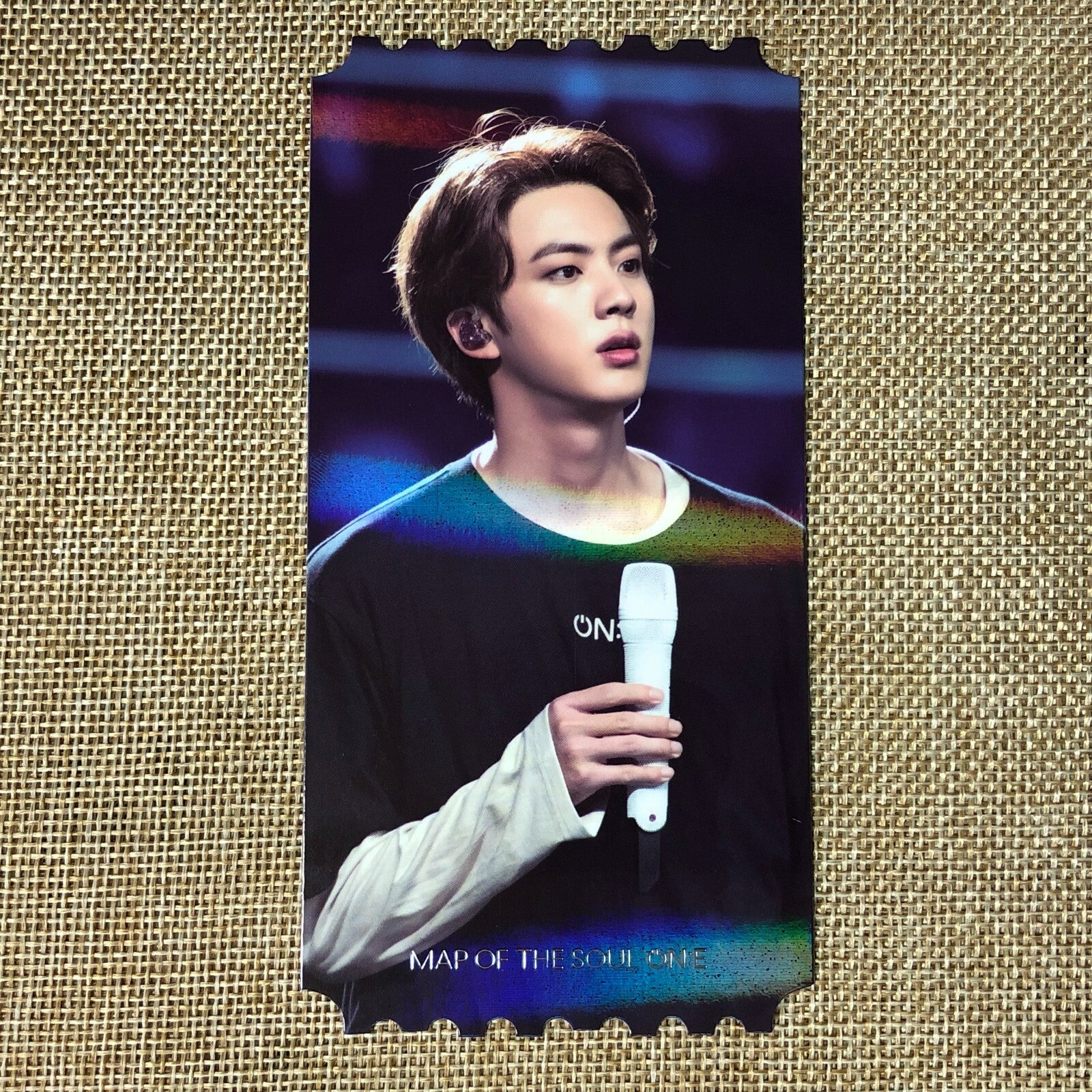 BTS JIN [Map of the Soul ON:E DVD] Official Hologram Ticket Photocard / Gift