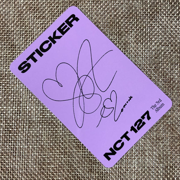 NCT 127 TAEYONG [ STICKER ] Official Photocard, STICKER Ver. Bear / New / Gift