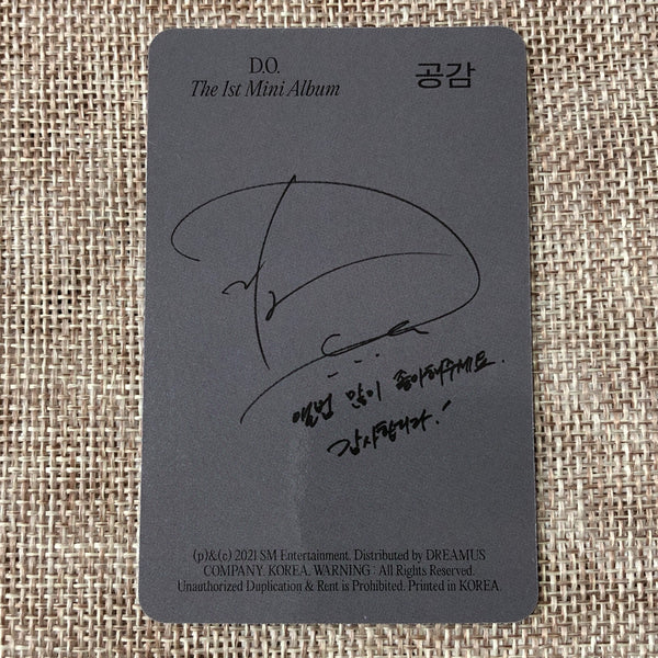 EXO D.O. [ Empathy ] Official Photocard, 1st Mini Solo / New / Gift