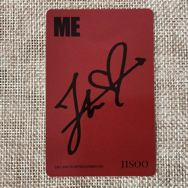 BLACKPINK JISOO [ ME ] Official Photocard, Solo 1st Single Red Ver. / New / Gift