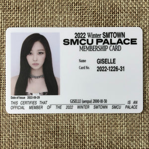 AESPA GISELLE [2022 Winter SMTOWN SMCU PALACE] Official Membership Card PC / New