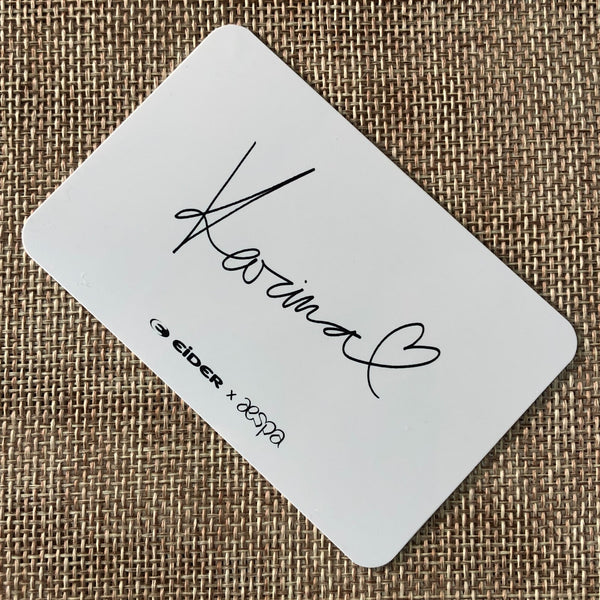 AESPA KARINA [ 2021 EIDER ] Official Limited Photocard / New / Gift