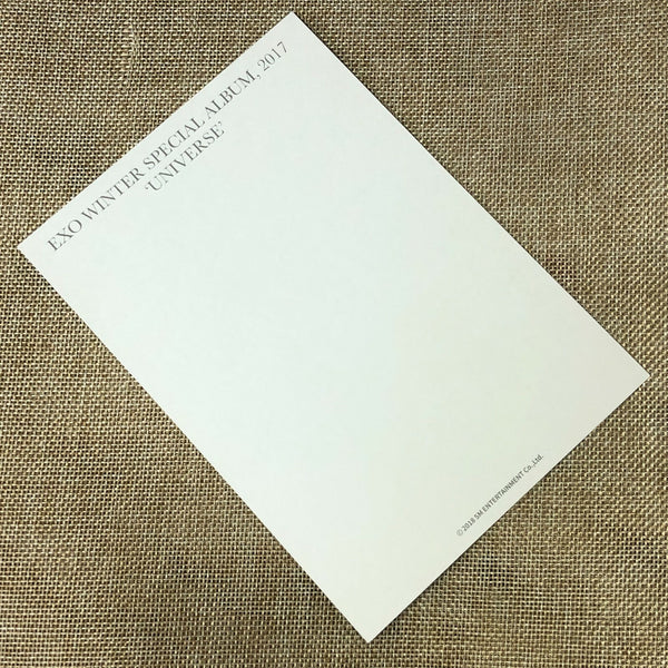 EXO CHEN #2 [2017 Winter Special Universe] Official Postcard / New, Rare / Gift