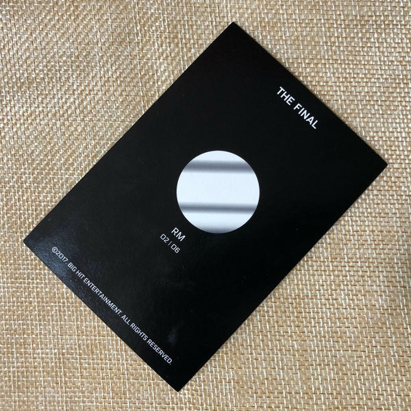 BTS RM 2/6 [ The Wings Tour Final Concert ] Official Mini Photocard / New / Gift