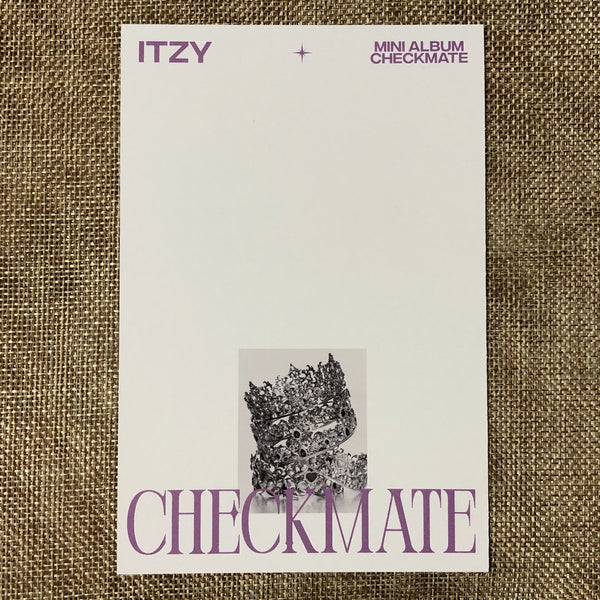 ITZY CHAERYEONG #1 [ CHECKMATE ] Official Postcard Photocard / New / Gift