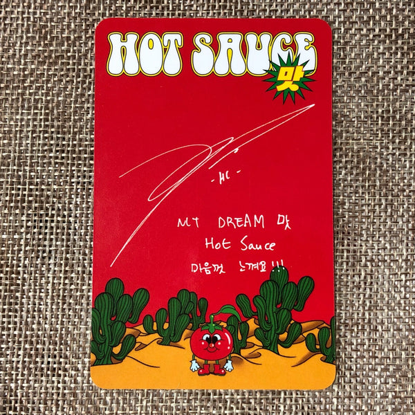 NCT DREAM HAECHAN [ HOT SAUCE ] Official Photocard, Crazy Ver / New / Gift