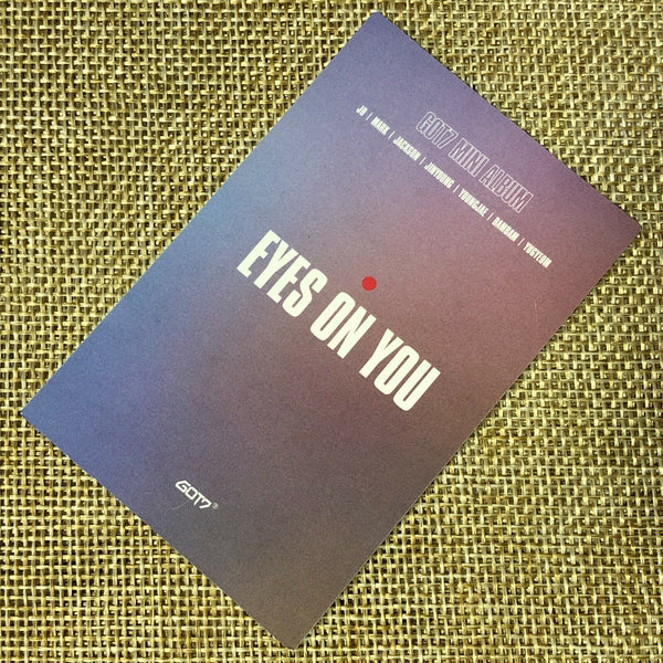 GOT7 YOUNGJAE [ Eyes On You Album ] Official Photocard, Purple Ver / New / Gift