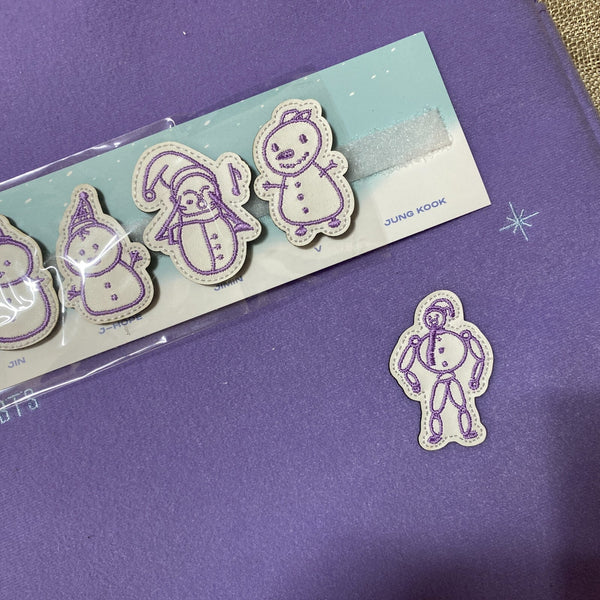 BTS GROUP [ Winter Package 2021 ] Pouch + Wappen (7) / New, Rare / Gift