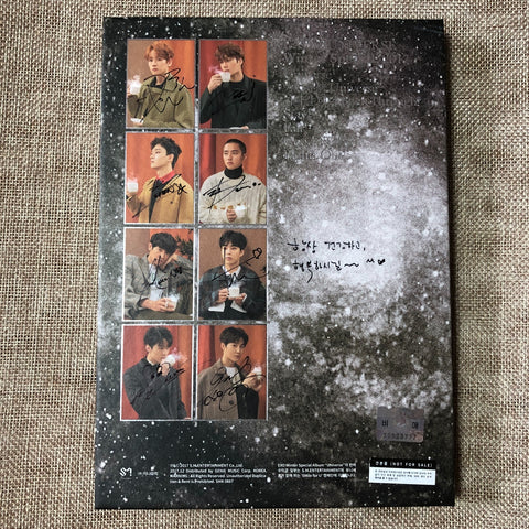 EXO HAND SIGNED [ For Life Winter Special 2017 Promo Album ] Autographed / Gift