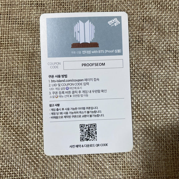 BTS V [PROOF Weverse POB BTS Island : In The SEOM] Official Photocard / Gift