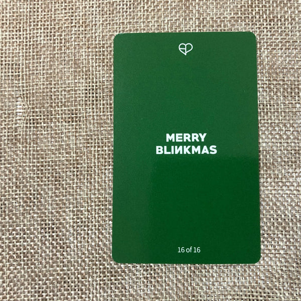 BLACKPINK JISOO #1  [THE GAME Photocard Collection] Christmas Ed / New, Rare/G