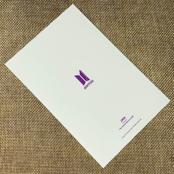 BTS JIMIN [Armypedia You Never Walk Alone] Official Postcard Photocard / Gift