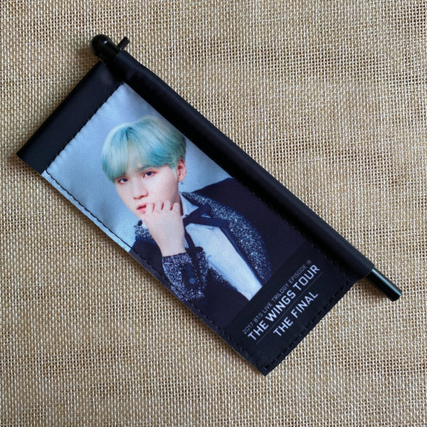 BTS SUGA [2017 THE WINGS TOUR FINAL] Official Mini Flag W/O Case / New, Rare /+G