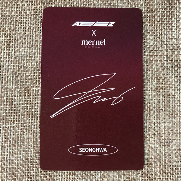 ATEEZ SEONGHWA [ ATEEZ X MERNEL MD GOODS ] Official Photocard / New / Gift