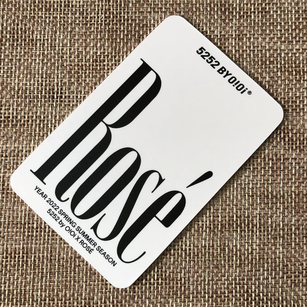 BLACKPINK ROSE #3 [ 5252 BY O!Oi 2022 SS ] Official Photocard / New / Gift