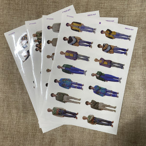 BTS GROUP #2 [ 2022 Deco KIT ] Official Sticker Pack (4 pcs) /New, Rare / Gift