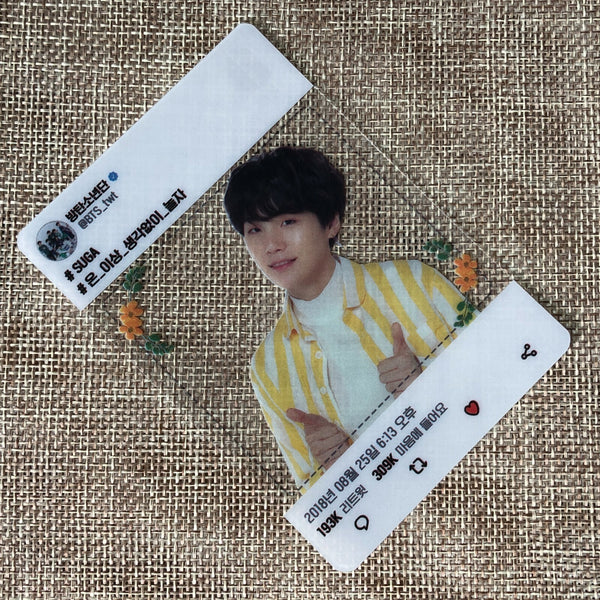 BTS SUGA #2 [Love Yourself Official Army Booth] Official Transparent Photocard