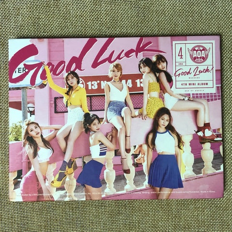 AOA [ Good Luck ] Official 4th Mini Album B Ver, CD + Photobook / New