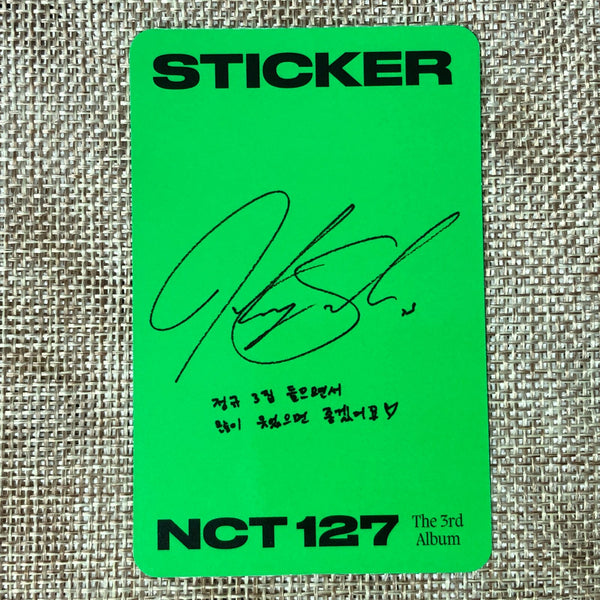 NCT 127 JOHNNY [ STICKER ] Official Photocard, Jewel Case Ver. / New / Gift